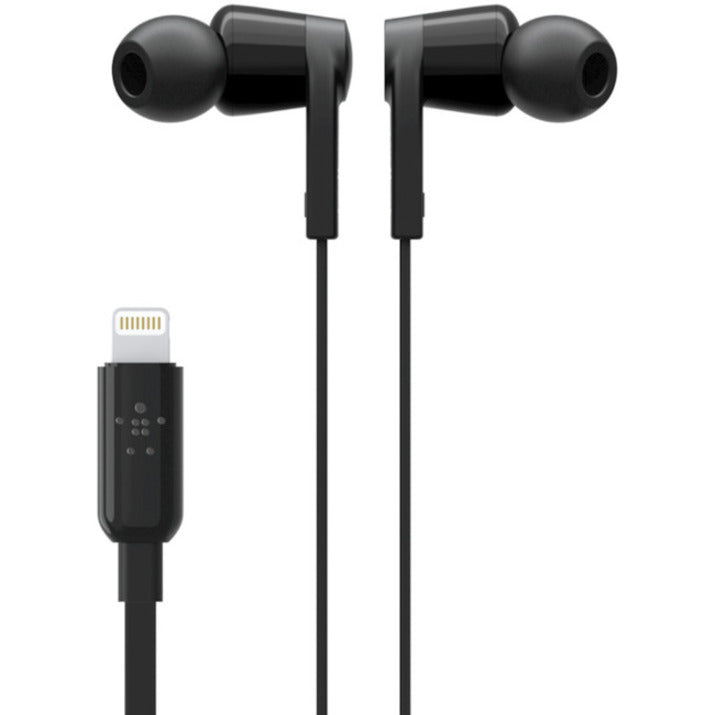 Belkin SOUNDFORM Wired Earbuds with Lightning Connector - G3H0001btBLK