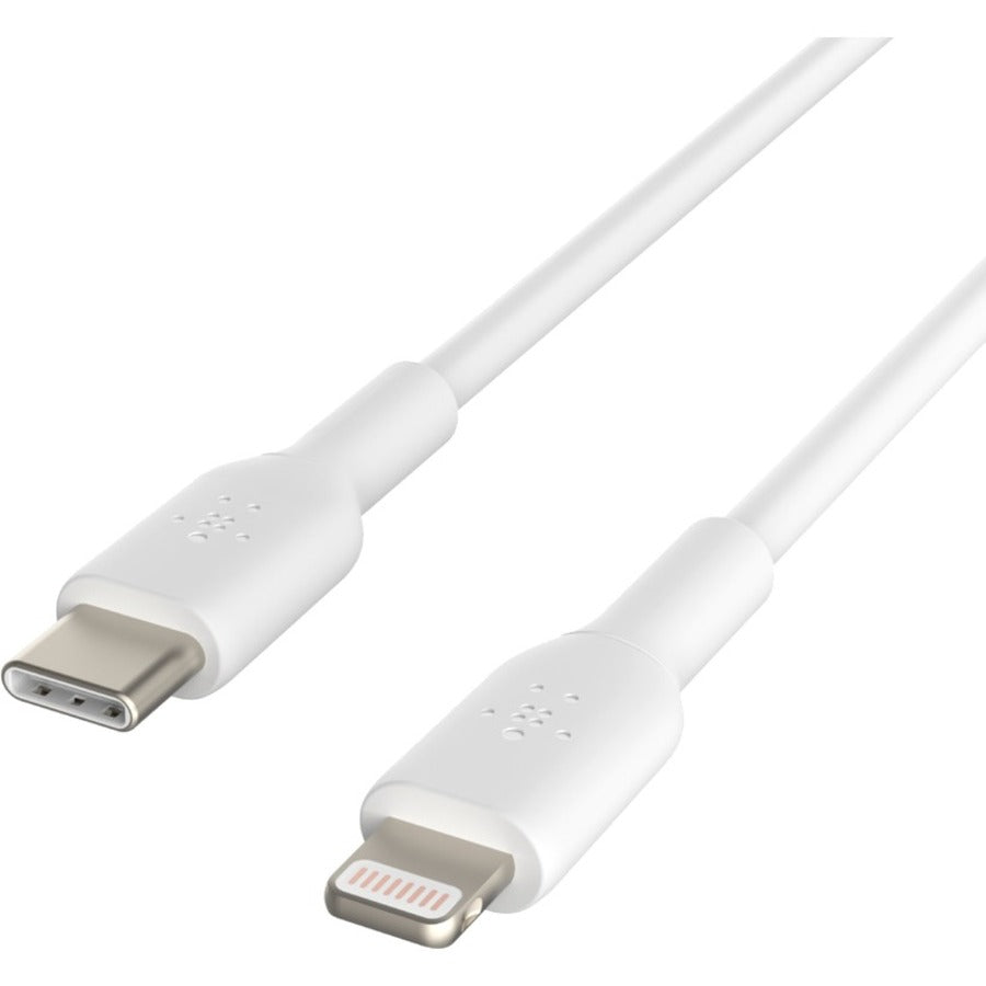 Belkin BoostCharge USB-C to Lightning Cable (1 meter / 3.3 foot, White) - CAA003BT1MWH