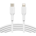 Belkin BoostCharge USB-C to Lightning Cable (1 meter / 3.3 foot, White) - CAA003BT1MWH