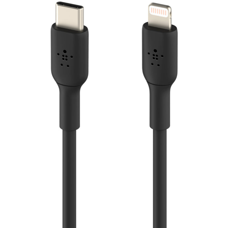 Belkin BoostCharge USB-C to Lightning Cable (1 meter / 3.3 foot, Black) - CAA003BT1MBK