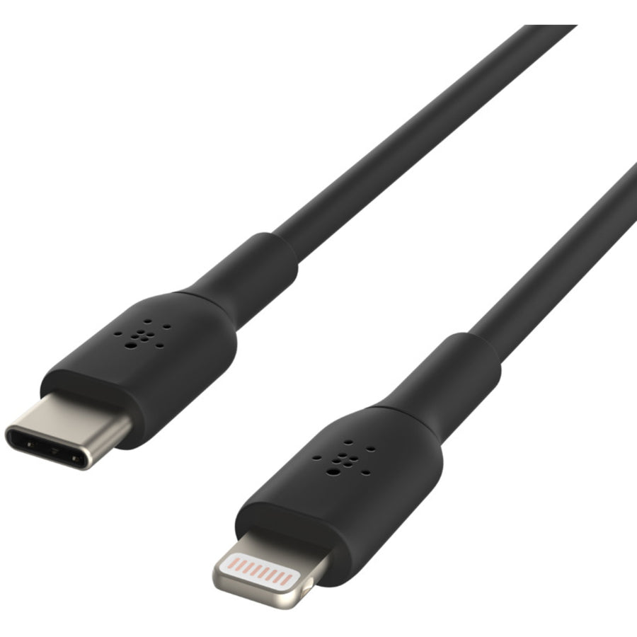 Belkin BoostCharge USB-C to Lightning Cable (1 meter / 3.3 foot, Black) - CAA003BT1MBK