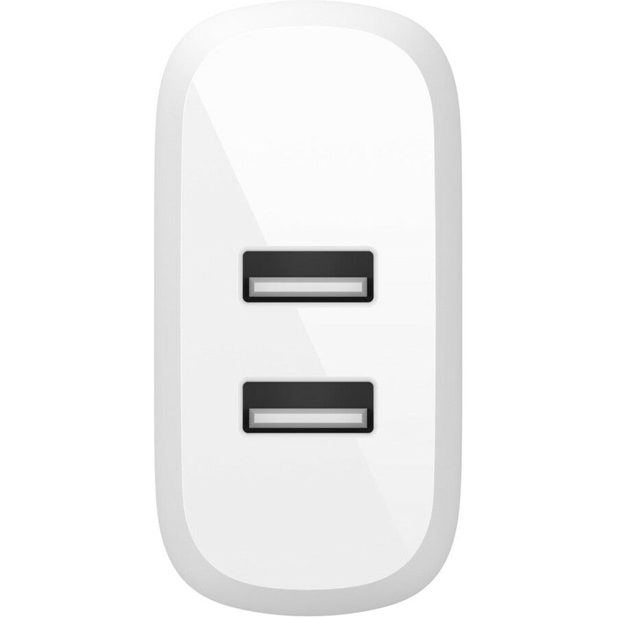 Belkin BoostCharge Dual USB-A Wall Charger 24W - Power Adapter - WCB002dqWH