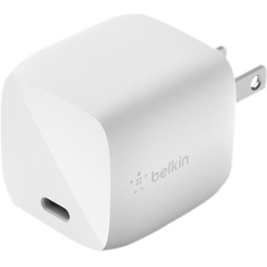 Belkin BoostCharge 30W USB-C GaN Wall Charger (USB-C Cable included) - Power Adapter - WCH001dq1MWH-B6