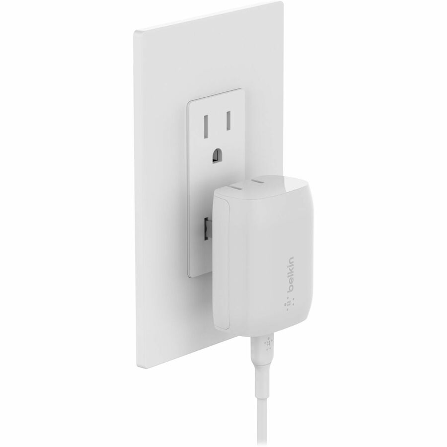 Belkin BoostCharge USB-C Wall Charger 20W (USB-C Cable with Lightning Connector included) - Power Adapter - WCA006DQ1MWH-B5