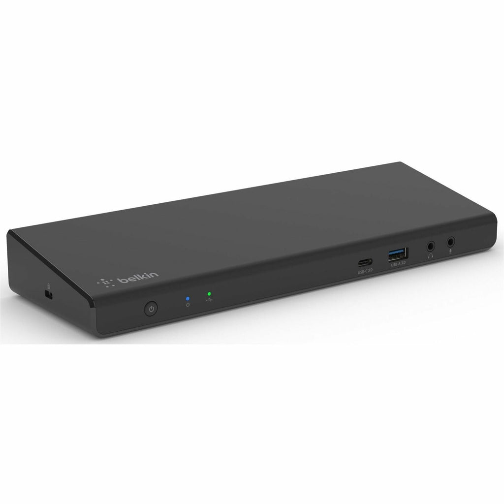 Belkin Universal 15-Port Triple Display USB-C Docking Station - 5 Gbps - 85W - 2xUSB-C, 5xUSB-A, 2xDP 3xHDMI, 1xEthernet, 2x3.5mm Audio - 4K - w/ USB-C Cable - Black - INC007ttBK