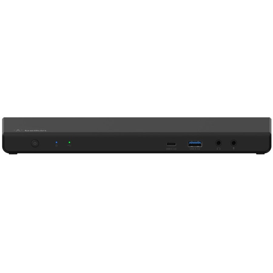 Belkin Universal 15-Port Triple Display USB-C Docking Station - 5 Gbps - 85W - 2xUSB-C, 5xUSB-A, 2xDP 3xHDMI, 1xEthernet, 2x3.5mm Audio - 4K - w/ USB-C Cable - Black - INC007ttBK