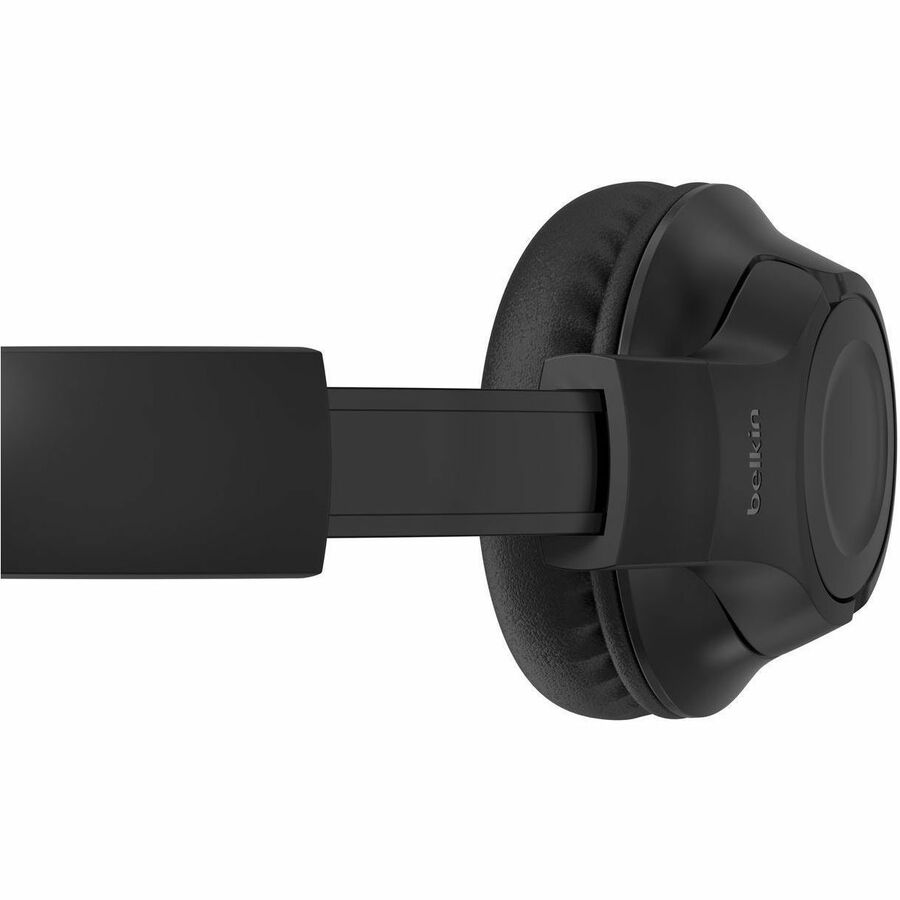 Belkin Wireless Over-Ear Headset for Kids with Mic - On-Ear Earphones for iPhone, iPad, Fire Tablet & More - Black - AUD006btBLK