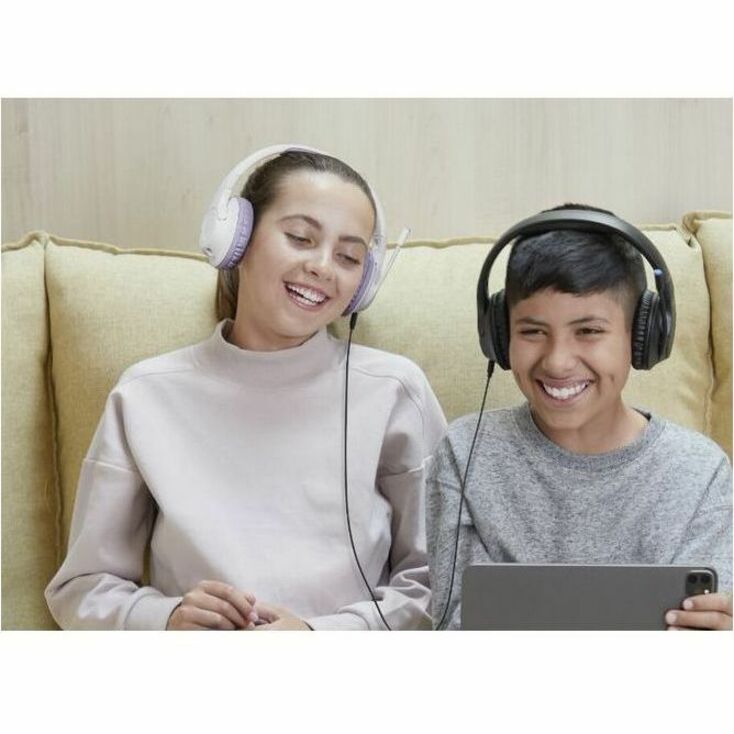 Belkin Wireless Over-Ear Headset for Kids with Mic - On-Ear Earphones for iPhone, iPad, Fire Tablet & More - Black - AUD006btBLK