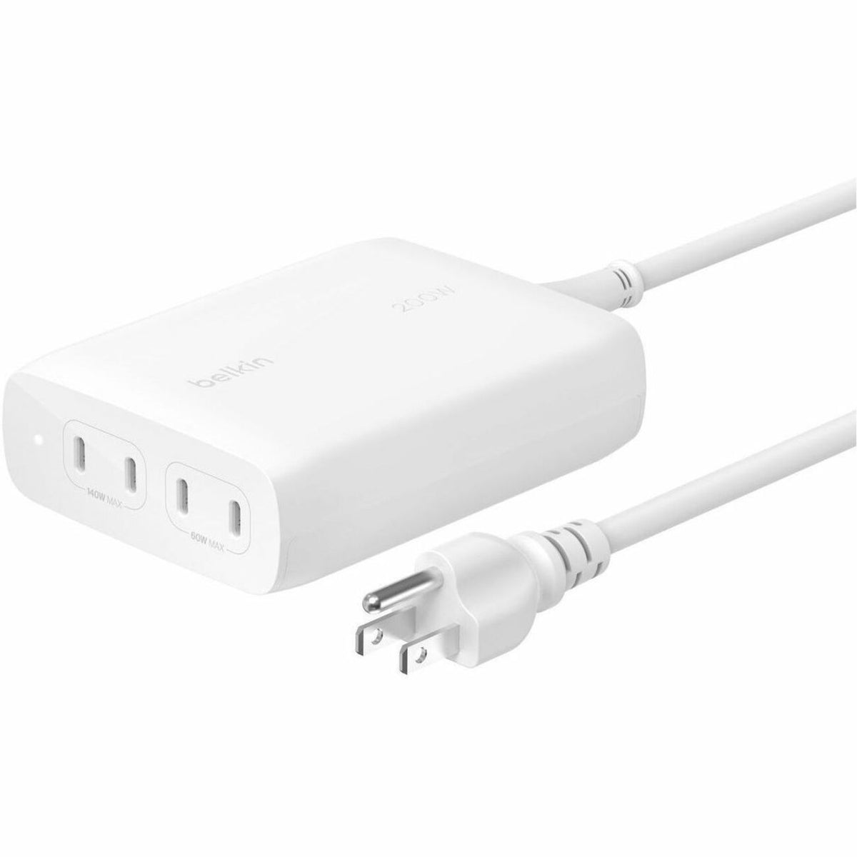 Belkin BoostCharge Pro 200W 4-Port USB-C GaN Charger - WCH015dqWH