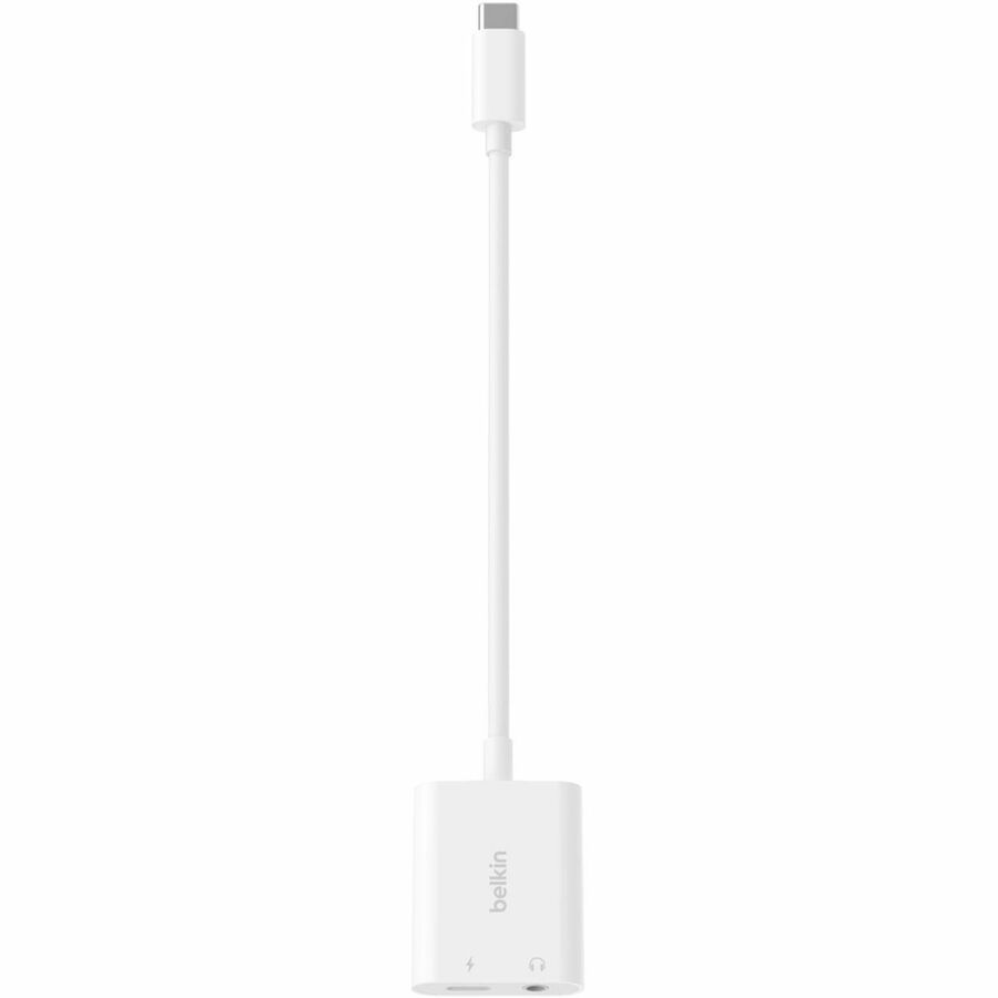 Belkin RockStar 3.5mm Audio + USB-C Charge Adapter - NPA004btWH