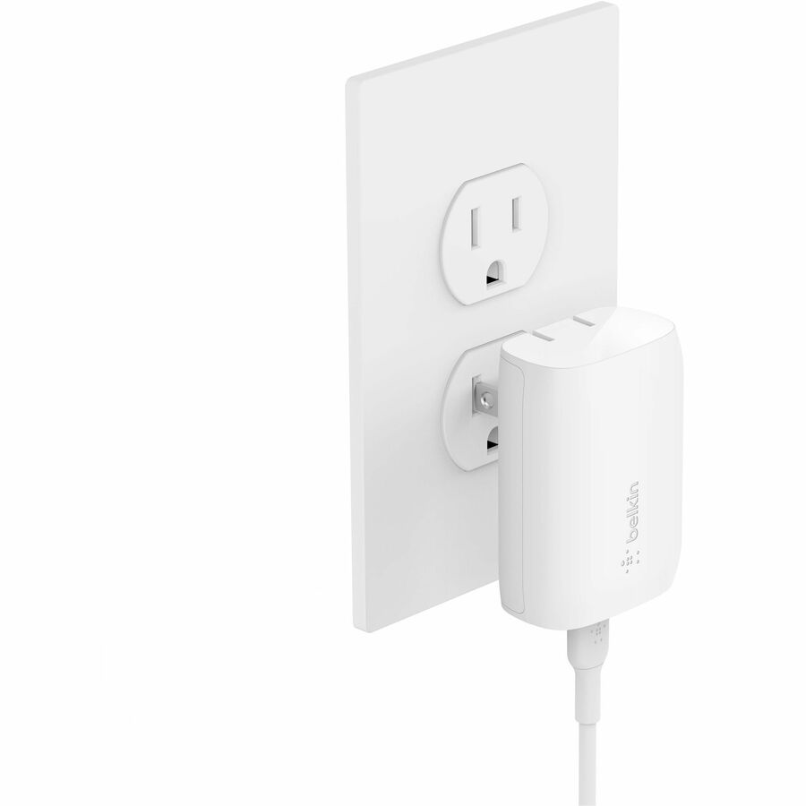 Belkin 30W Portable USB-C Wall Charger - 1xUSB-C (30W) - Fast Charge - Power Adapter - White - BBC007-WH