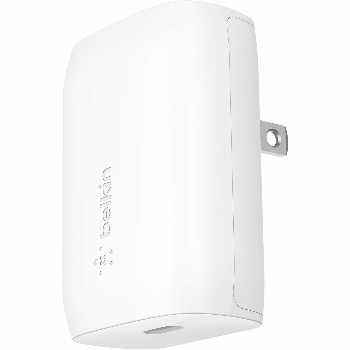 Belkin 30W Portable USB-C Wall Charger - 1xUSB-C (30W) - Fast Charge - Power Adapter - White - BBC007-WH