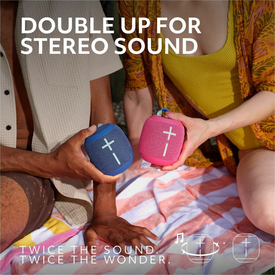 Ultimate Ears WONDERBOOM 4 Portable Waterproof Bluetooth Speaker With Big Bass and 360-Degree Sound, Dustproof Floating Speaker With 131ft (40m) Range, Gray - 984-001879