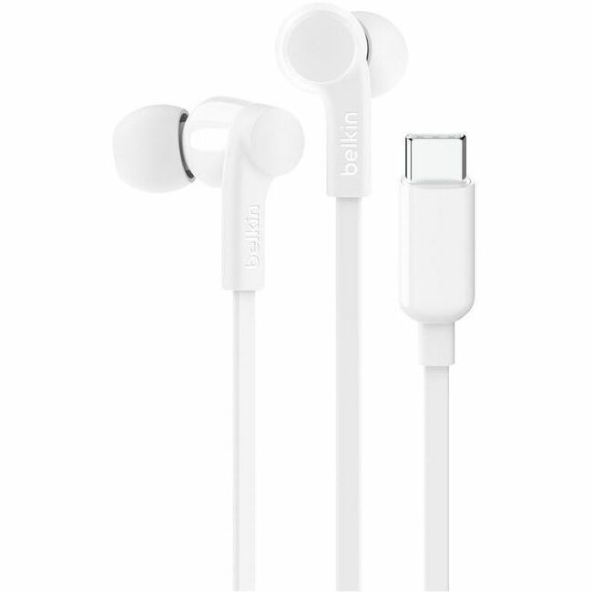 Belkin SoundForm USB-C Wired Earbuds with Adjustable Volume Limiter - G3H0002fqWHV2