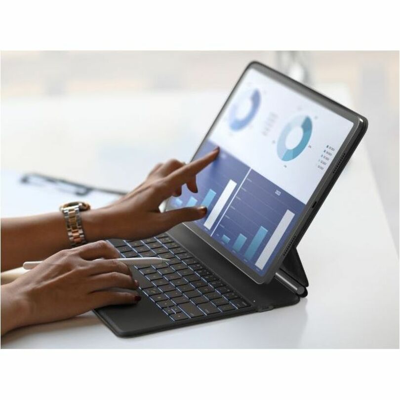 Belkin Connect Keyboard/Cover Case (Folio) for 12.9" to 13" Apple iPad Air 13 (2024), iPad Pro (3rd Generation), iPad Pro (4th Generation), iPad Pro (5th Generation), iPad Pro (6th Generation) Tablet - BBZ003tt-V1