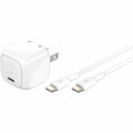 Belkin 30W Portable USB-C Wall Charger - 1xUSB-C (30W) - Fast Charge - Power Adapter w/ USB-C to USB-C Cable - White - WCA008DQ1MWH-B6