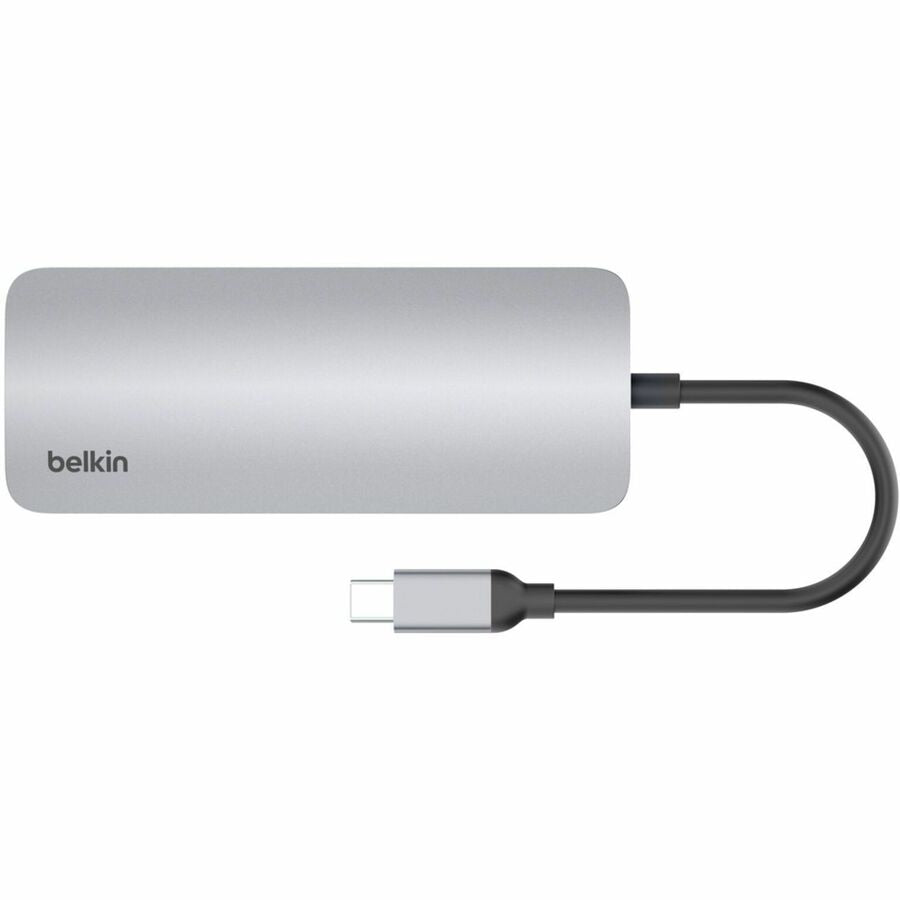 Belkin 6-Port USB-C Hub - USB-C to 2xUSB-A, 1xUSB-C, 1xEthernet, 1x8K HDMI, 1xSD Reader - Docking Station - Grey - AVC008fqSGY-V2