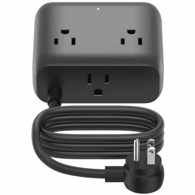 Belkin 3-Outlet Charging Station w/ 2x USB-A & 2x USB-C Ports 70W - 5ft/1.5m Cord - Straight Plug - Black - SRZ001tt5