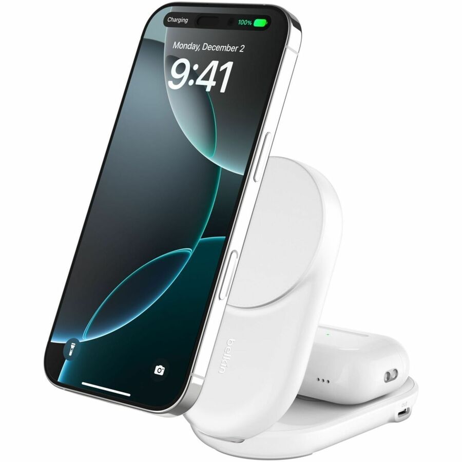 Belkin 25W 2-in-1 Wireless Foldable Magnetic Qi2 Charging Pad for Smartphones & Airpods