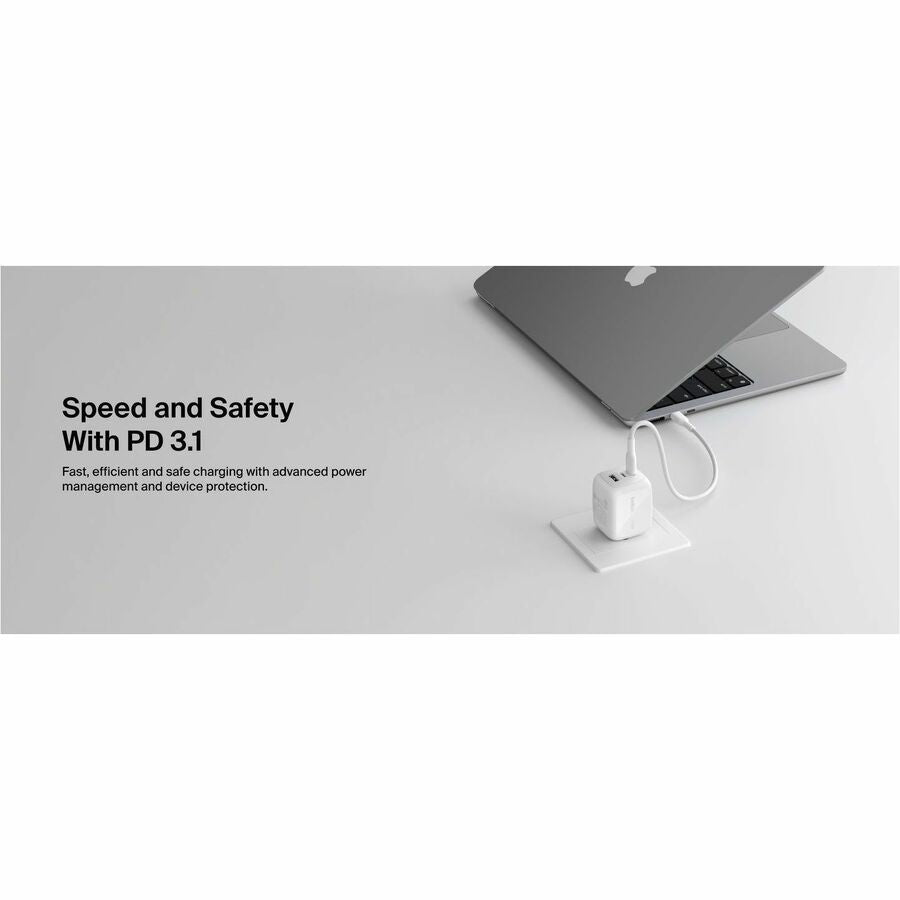 Belkin BoostCharge Pro 3-Port GaN Wall Charger 70W - WCH018dqWH