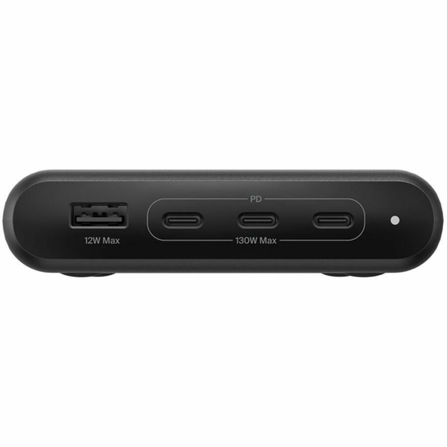 Belkin 2-Outlet Charging Station w/ 1x USB-A & 3x USB-C Ports 140W - 5ft/1.5m Cord - Straight Plug - Black - SRZ003tt5