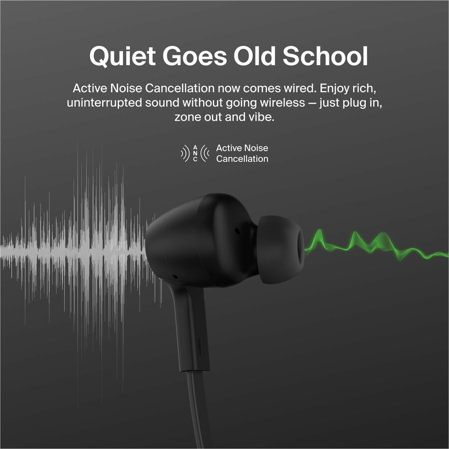 Belkin SoundForm ANC Wired Earbuds (USB-C) - G3H0003fqBK