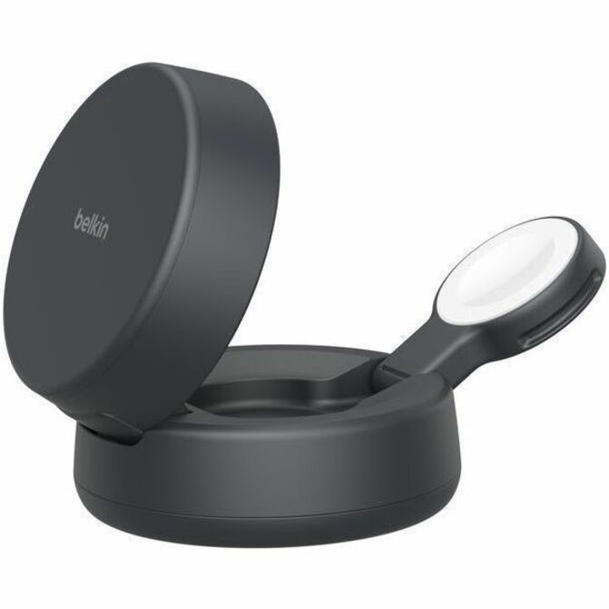 Belkin UltraCharge Pro 2-in-1 Convertible Magnetic Charger with Qi2 25W, Charcoal - WIZ043ttCH