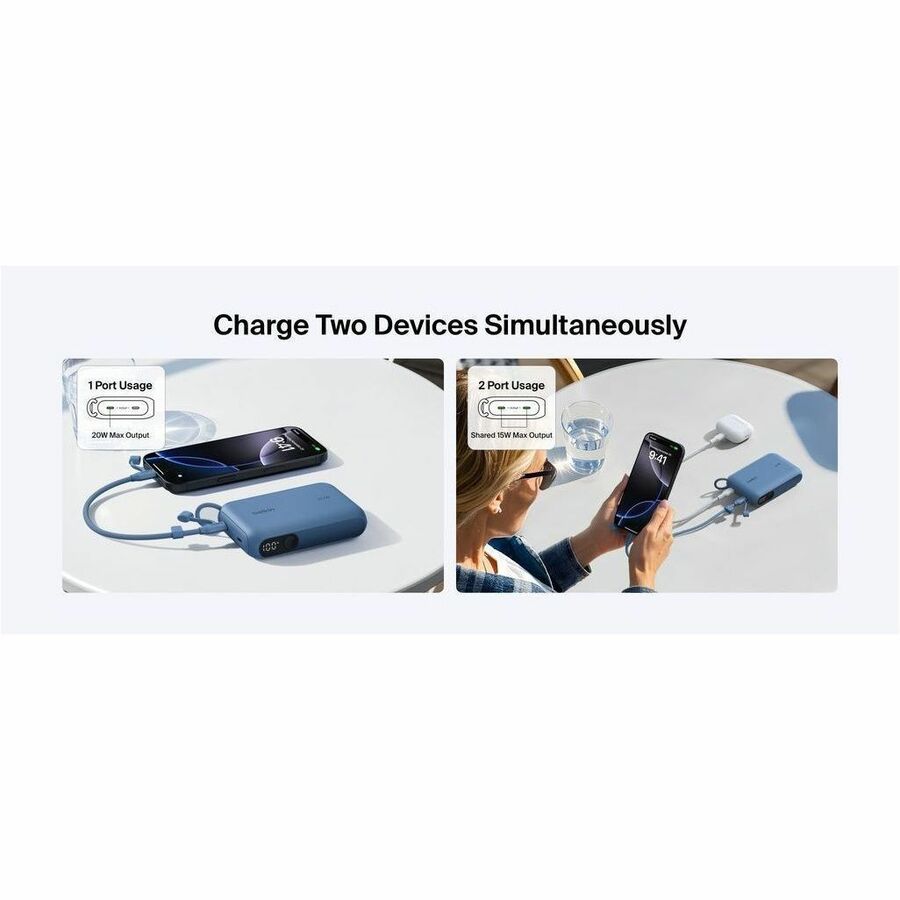 Belkin BoostCharge Power Bank 10K with Display - BPB027fqBL
