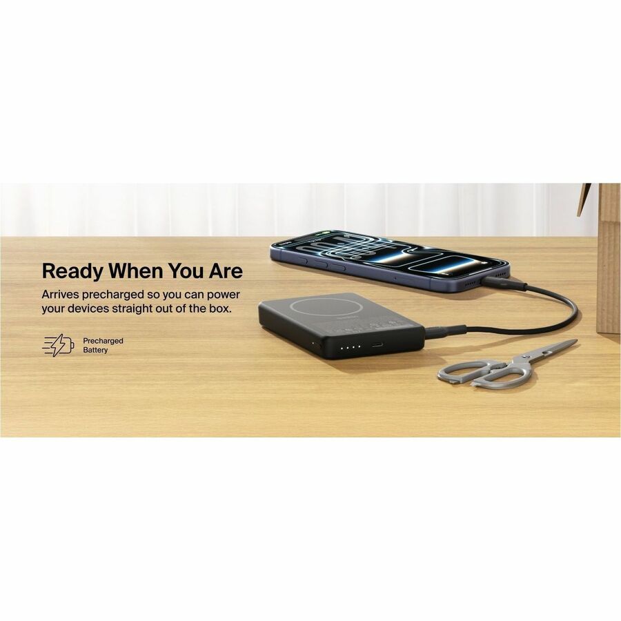 Belkin BoostCharge Slim Magnetic Power Bank 10K - BPD015fqBK