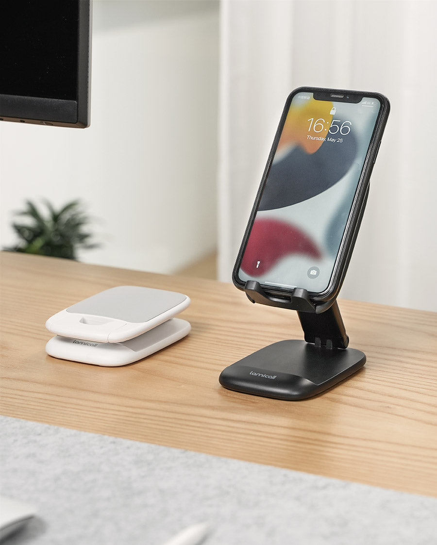 Lamicall Height Adjustable & Foldable Phone Holder for Business Trip Portable
