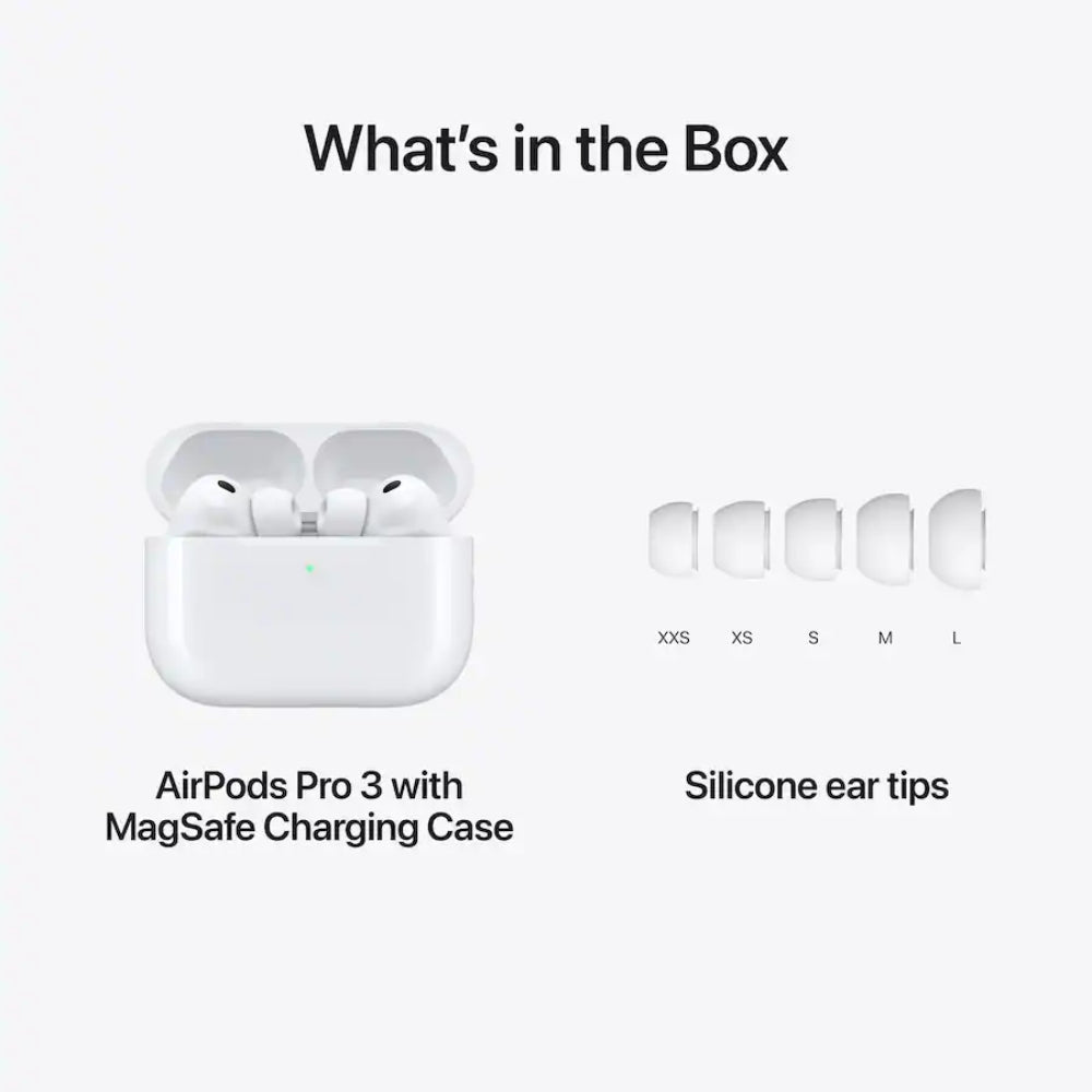Apple AirPods Pro 3 with Active Noise Cancelling - White
