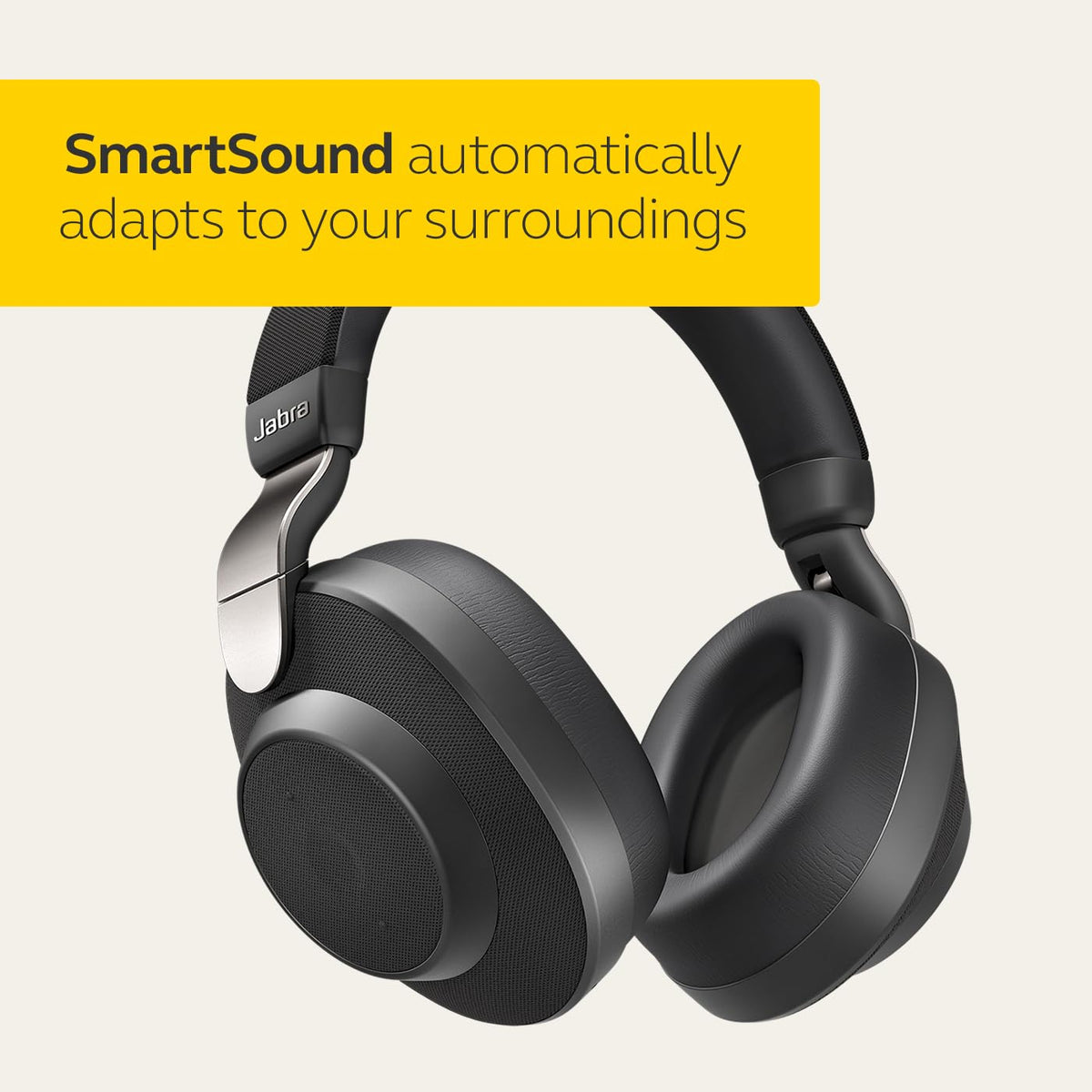 Jabra Elite 85h Wireless Noise Cancelling Over-the-Ear Headphones ƒ?? Titanium Black ƒ?? 100-99030000-02