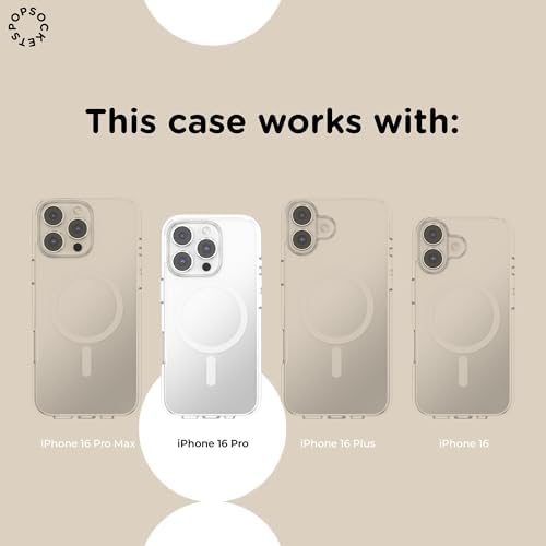 PopSockets iPhone 16 Pro Phone Case with MagSafe- Mickey Dots Black