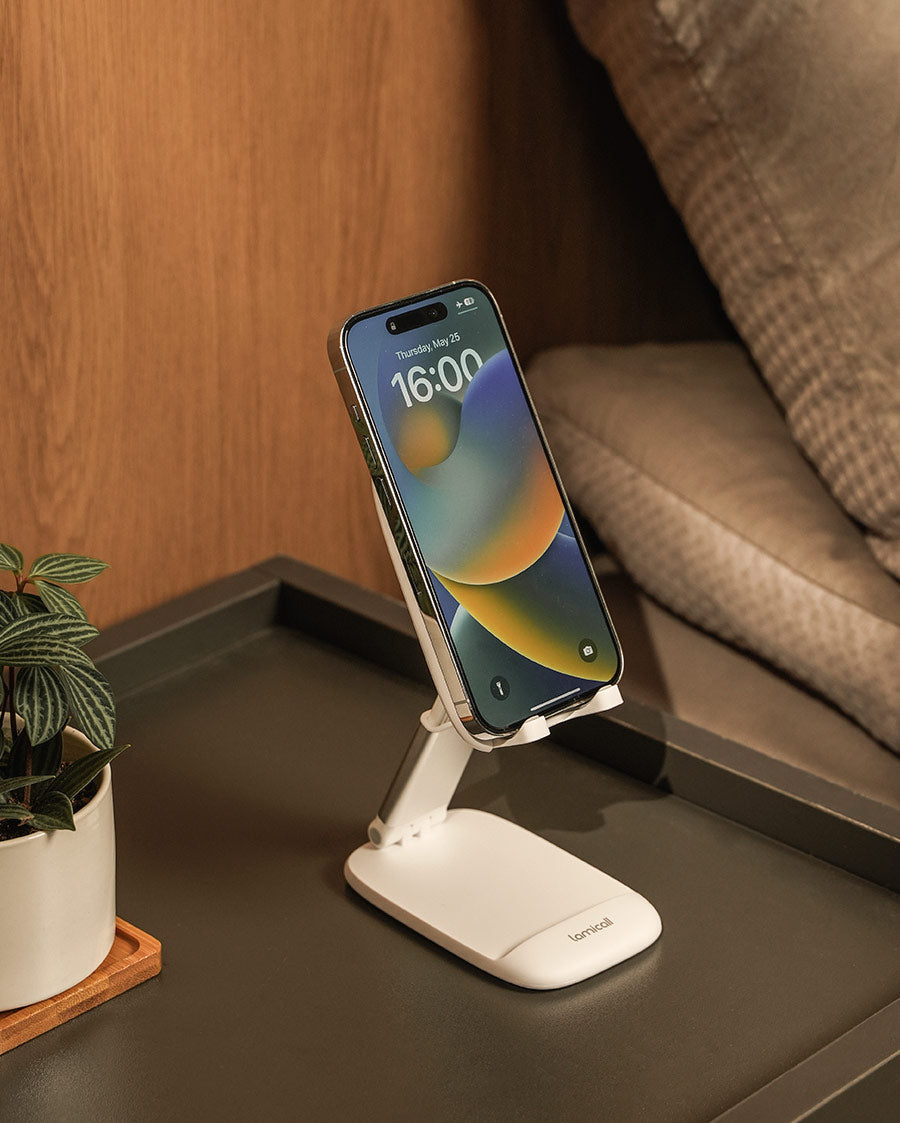 Lamicall Height Adjustable & Foldable Phone Holder for Business Trip Portable