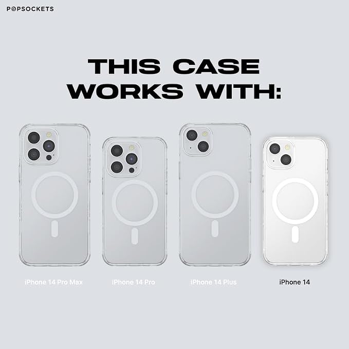 PopSockets iPhone 14 Phone Case with MagSafe- Spooky Book Club | Magnetic, Wireless Charging, Camera & Drop Protection, Witchy, Halloween, Horror