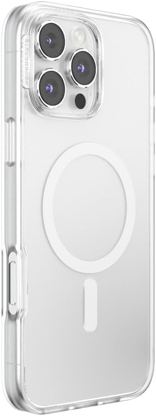 PopSockets iPhone 16 Pro Max Phone Case with MagSafe, Wireless Charging Compatible, Clear - Clear