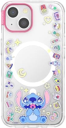 PopSockets iPhone 14 Phone Case with MagSafe- Stitch Snacks