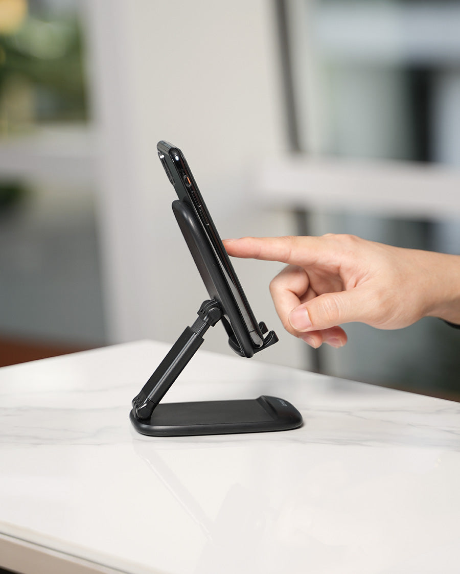 Lamicall Height Adjustable & Foldable Phone Holder for Business Trip Portable