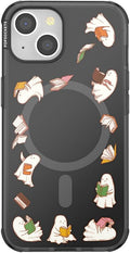 PopSockets iPhone 14 Phone Case with MagSafe- Spooky Book Club | Magnetic, Wireless Charging, Camera & Drop Protection, Witchy, Halloween, Horror