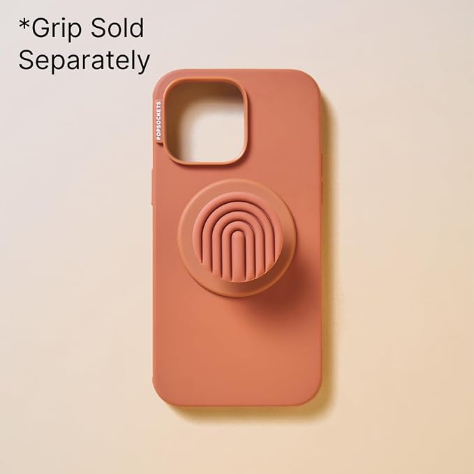 PopSockets iPhone 16 Pro Phone Case with MagSafe, Wireless Charging Compatible, Boho - Terracotta