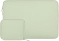 MOSISO Laptop Case 15 inch, 15 inch Laptop Sleeve Bag Compatible with MacBook Air 15 M4 A3241 M3 A3114 M2 A2941 2025 2024 2023, Dell XPS 15, Neoprene Computer Sleeve Bag with Small Case, Sage Green