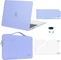 MOSISO Compatible with MacBook Air 13 inch Case 2025 2024 2023 2022 M4 A3240 M3 A3113 M2 A2681, Hard Shell&Sleeve Bag&Keyboard Skin&Webcam Cover&Screen Film for MacBook Air 13.6 inch, Slate Blue