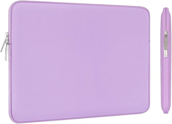 MOSISO Laptop Case 15 inch, 15 inch Laptop Sleeve Bag Compatible with MacBook Air 15 M4 A3241 M3 A3114 M2 A2941 2025 2024 2023, Dell XPS 15, Neoprene Computer Sleeve Bag with Small Case, Purple
