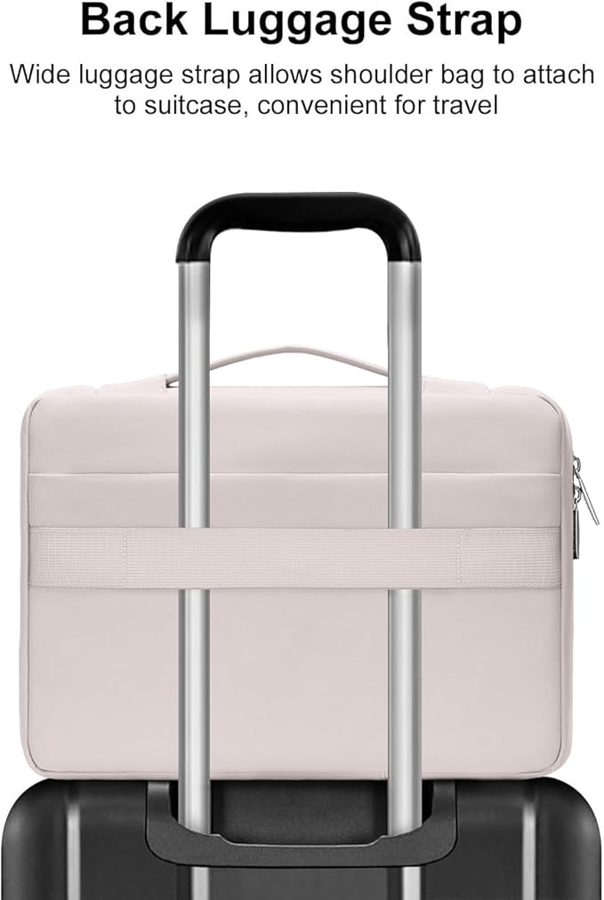 MOSISO 360 Protective Laptop Case 15 inch, Laptop Sleeve Compatible with MacBook Air 15 M4 A3241 M3 A3114 M2 A2941 2025-2023, Dell XPS 15, Side Open Bag with 2 Raised&1 Flapover Pockets, Stone Gray