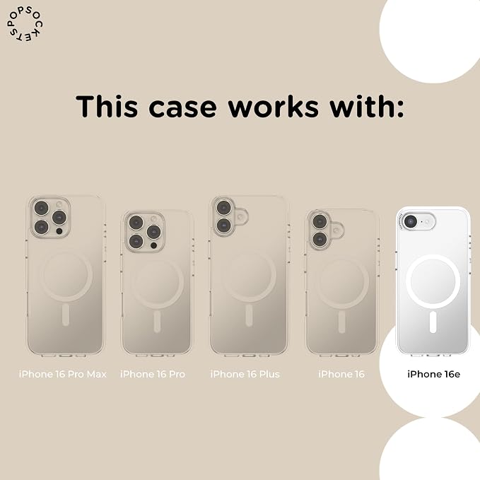 PopSockets iPhone 16/17E Phone Case with MagSafe- Fireheart | Magnetic, Wireless Charging, Camera & Drop Protection, Acotar, Throne, Glass, Sarah, Dragon