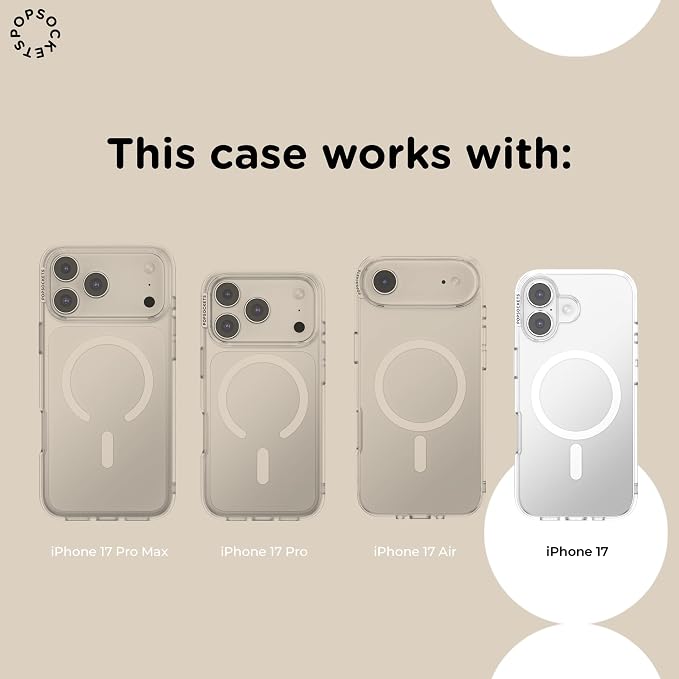 PopSockets iPhone 17 Phone Case with MagSafe, Wireless Charging Compatible, Disney - Boho Wildflowers Maroon