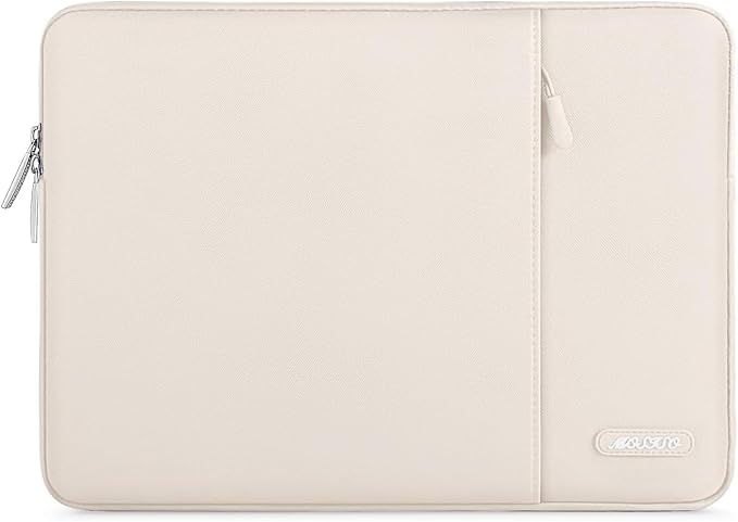 MOSISO Laptop Case 13 inch, 13 inch Laptop Sleeve Compatible with MacBook Air M4 M3 M2 M1 2025-2018 / Pro M2 M1 2025-2016, Polyester Vertical Computer Sleeve Bag with Pocket, Sand
