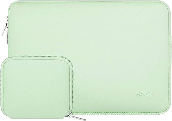 MOSISO Laptop Case 13 inch, 13 inch Laptop Sleeve Bag Compatible with MacBook Air 13 M4 M3 M2 M1 2025-2018 / Pro 13 M2 M1 2025-2016, Neoprene Computer Sleeve Bag with Small Case, Honeydew Green