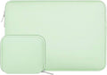 MOSISO Laptop Case 15 inch, 15 inch Laptop Sleeve Bag Compatible with MacBook Air 15 M4 A3241 M3 A3114 M2 A2941 2025 2024 2023, Dell XPS 15, Neoprene Computer Sleeve Bag with Small Case,Honeydew Green
