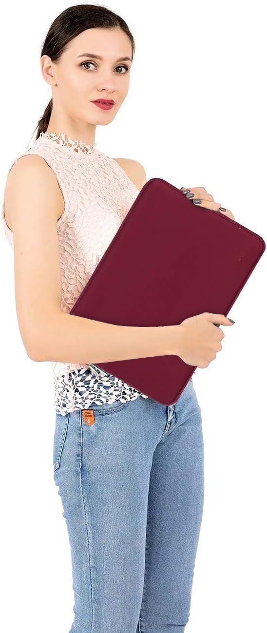 MOSISO Laptop Case 13 inch, 13 inch Laptop Sleeve Bag Compatible with MacBook Air 13 M4 M3 M2 M1 2025-2018 / Pro 13 M2 M1 2025-2016, Neoprene Computer Sleeve Bag with Small Case, Red